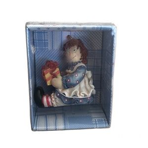 NWT Kurt S, Adler, Inc. Hand Crafted Raggedy Ann and Andy Ornament.